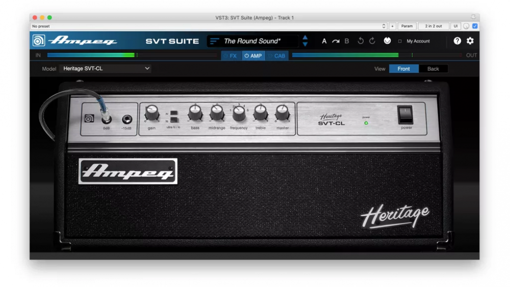 Первый плагин от Ampeg: SVT Suite