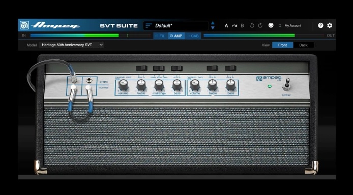 Плагин для баса Ampeg SVT Suite